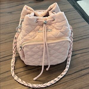 MZ Wallace Crosby Drawstring Bucket Bag - PINK